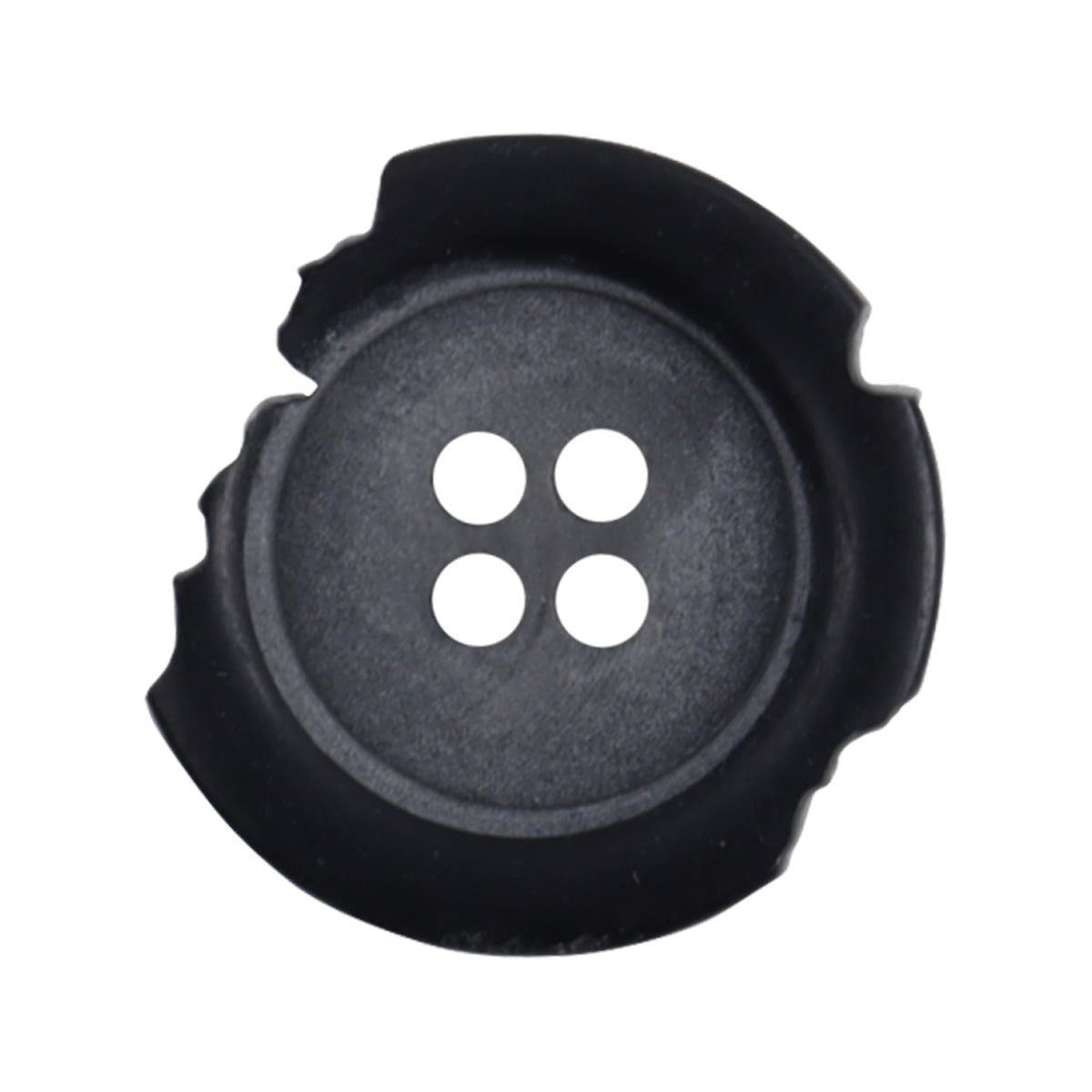 Vintage Imperfect Frosted Four-Hole Resin Buttons for Casual Pants 20pcs - Lots of Buttons