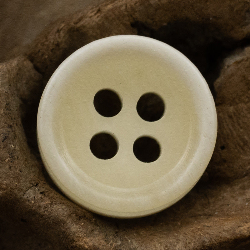 10-11.5MM Dark Khaki Black Textured Resin Shirt Buttons 40 Pack - Lots of Buttons