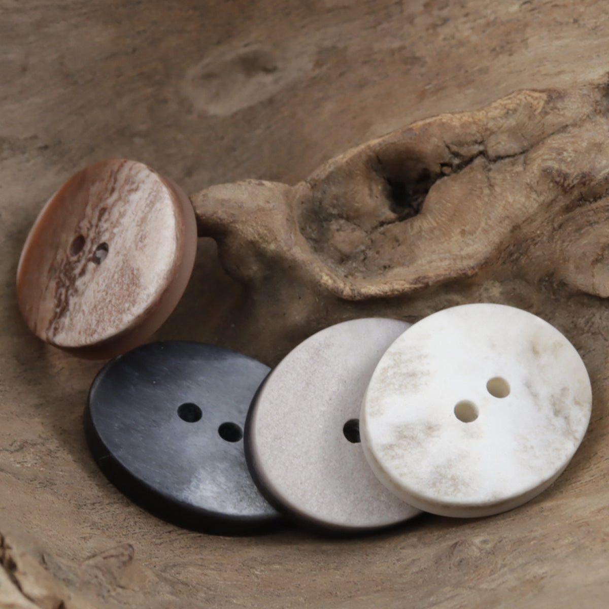Oval 2 Holes Elegant Gradient Marble Texture Resin Buttons 20pcs - Lots of Buttons