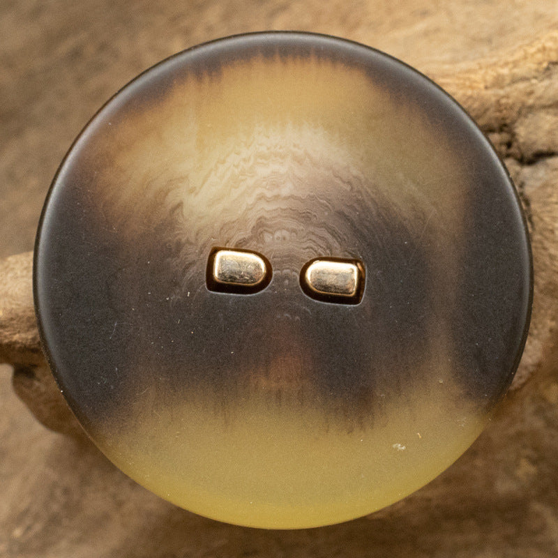 15-28mm Flat Brown Resin Buttons with Metal Stems 30 Pack - Lots of Buttons