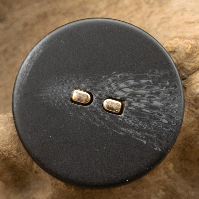 15-28mm Flat Brown Resin Buttons with Metal Stems 30 Pack - Lots of Buttons