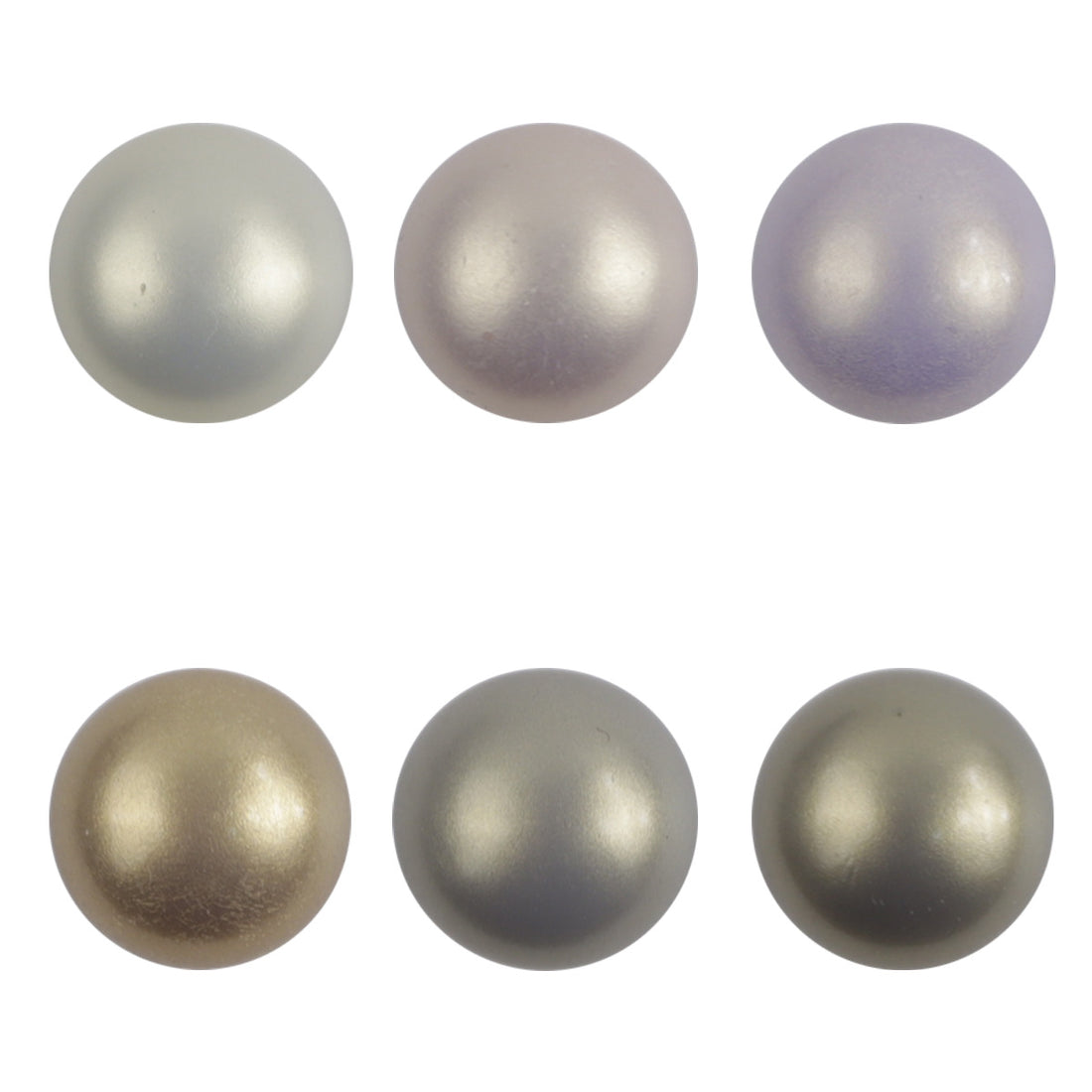 11.5mm Soft-Colored Spherical Resin Buttons for DIY Earrings 10pcs - Lots of Buttons