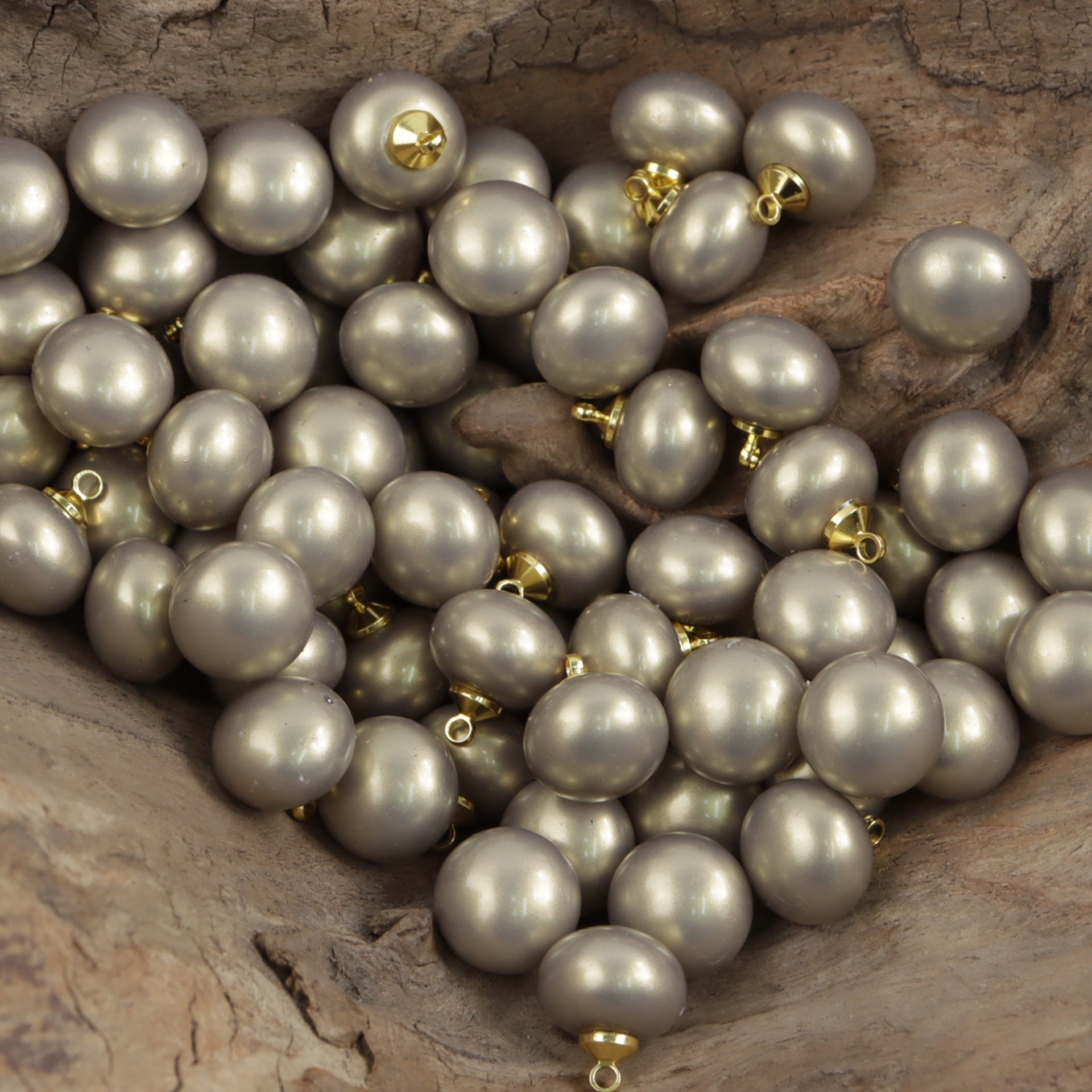 11.5mm Soft-Colored Spherical Resin Buttons for DIY Earrings 10pcs - Lots of Buttons