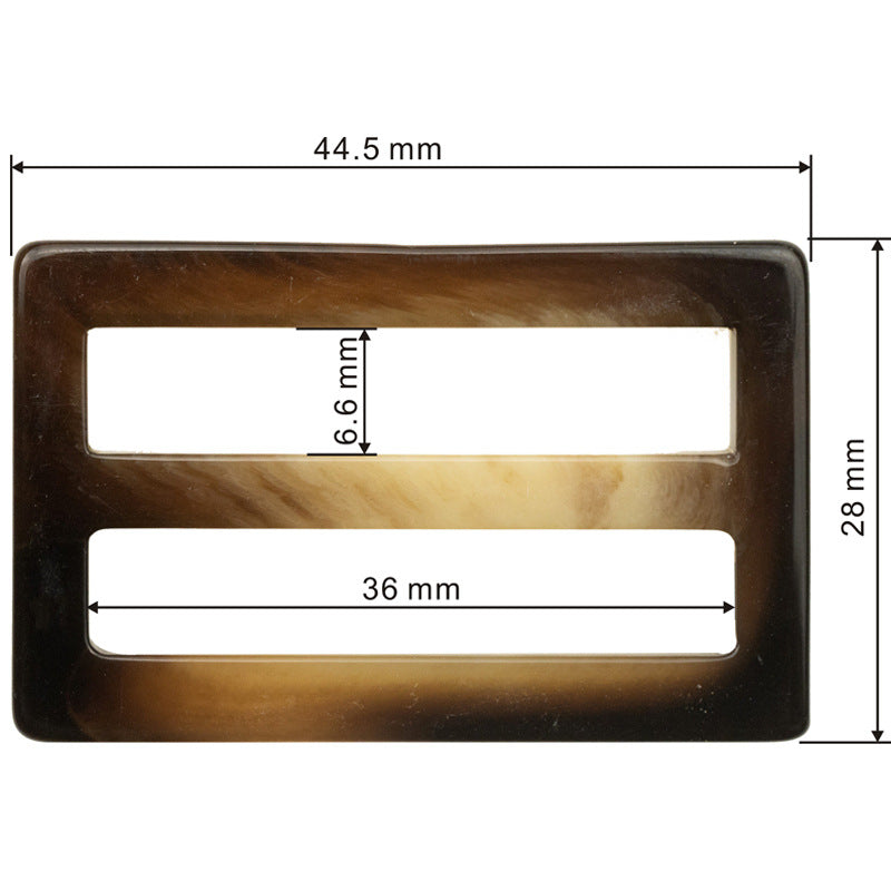 Resin Rectangular Buckle for Adjusting Waist of Coat 10pcs - Lots of Buttons