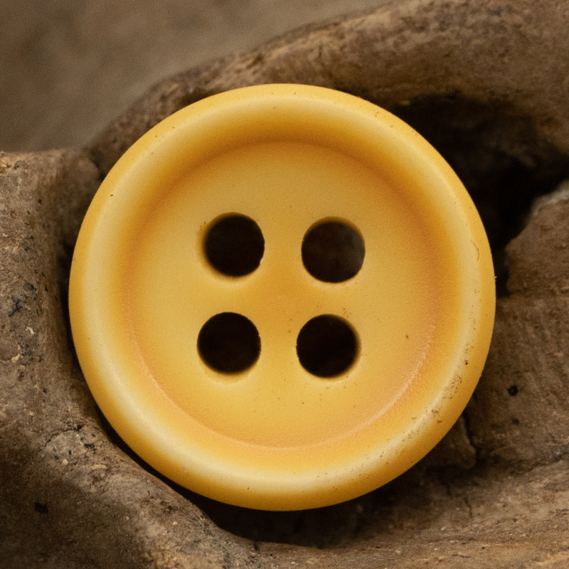 10-11.5MM Orange Dark Green Resin Buttons for Casual Shirts 100 Pack - Lots of Buttons