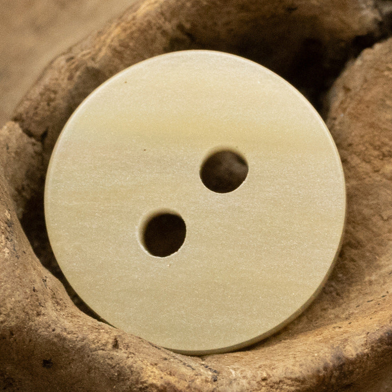 11.5mm Wood Grain Gray Beige Resin Buttons with Gold Rim 48 Pack - Lots of Buttons