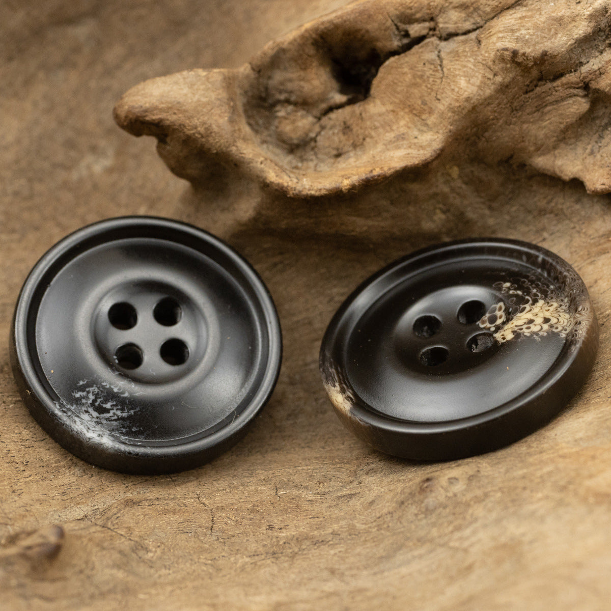 15-30MM Black Brown Resin Buttons for Cashmere Coats 20pcs - Lots of Buttons