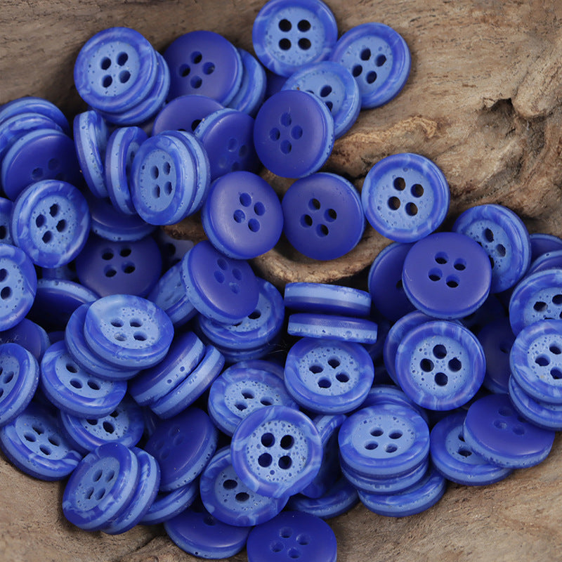 Two-Tone Pebble Pattern Resin Buttons for Hawaiian Beach Shirts 50 Pack - Lots of Buttons