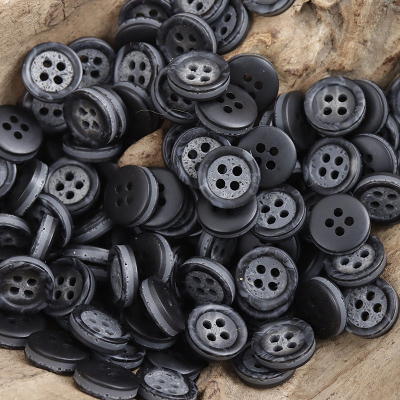 Two-Tone Pebble Pattern Resin Buttons for Hawaiian Beach Shirts 50 Pack - Lots of Buttons