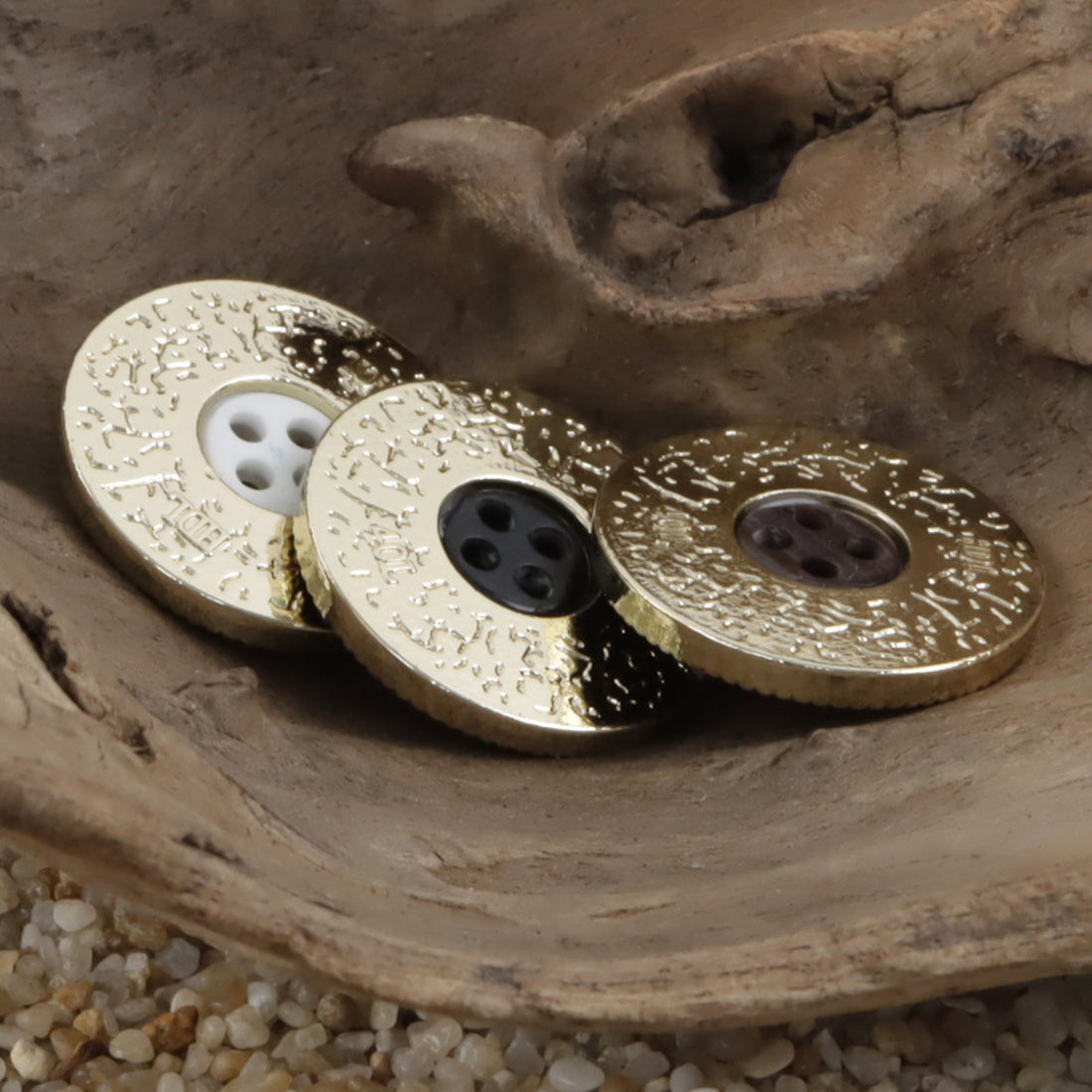 Double-Sided Alloy Resin Two-Tone Buttons for High-End Suit 10pcs - Lots of Buttons