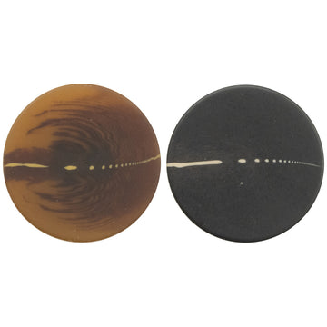 Flat Matte Black Coffee Shank Resin Buttons for Sweater Suit 20pcs - Lots of Buttons