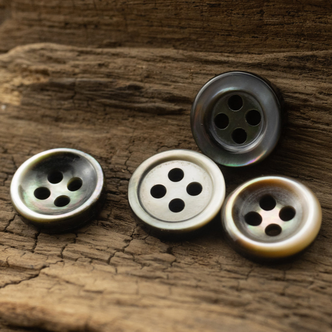 11.5mm Black Shell Buttons for Lace and Silk Tops,10pcs - Lots of Buttons