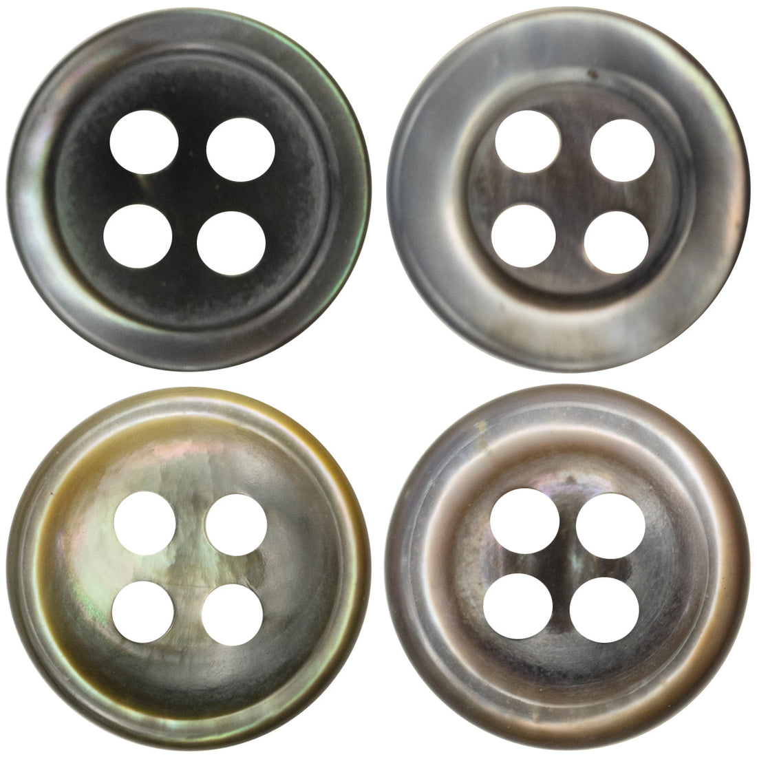 11.5mm Black Shell Buttons for Lace and Silk Tops,10pcs - Lots of Buttons