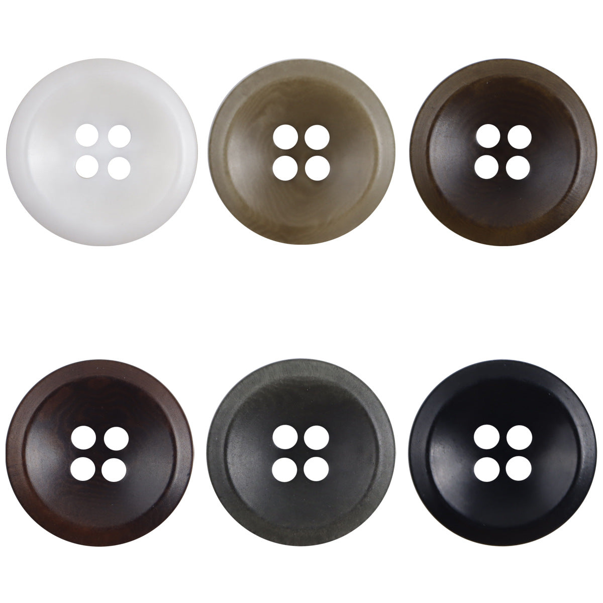 Vintage Natural Tagua Nut Buttons Round 10 Pack - Lots of Buttons