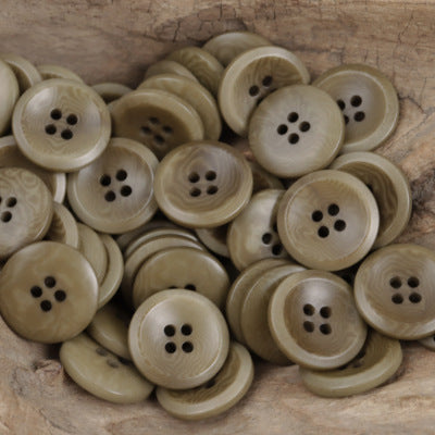 Vintage Natural Tagua Nut Buttons Round 10 Pack - Lots of Buttons