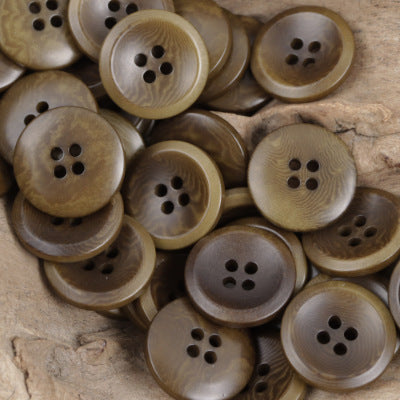 Vintage Natural Tagua Nut Buttons Round 10 Pack - Lots of Buttons