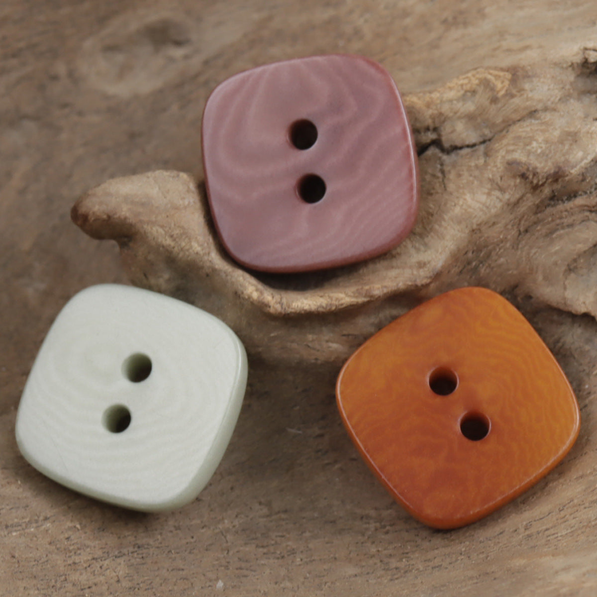 Square Natural Tagut Nut Buttons for Women's Fashion Cardigans,10pcs - Lots of Buttons