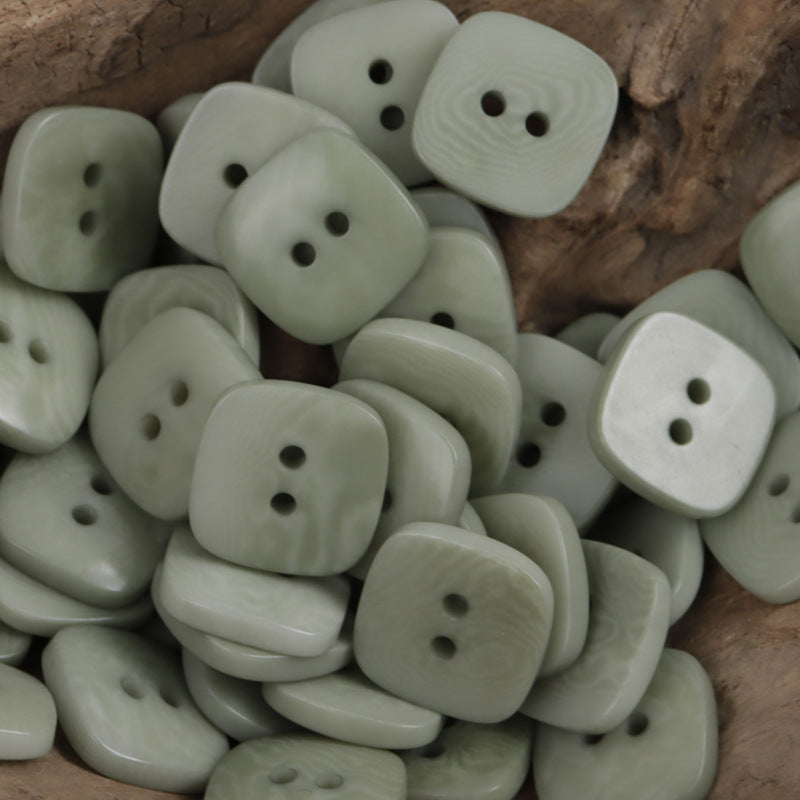 Square Natural Tagut Nut Buttons for Women's Fashion Cardigans,10pcs - Lots of Buttons