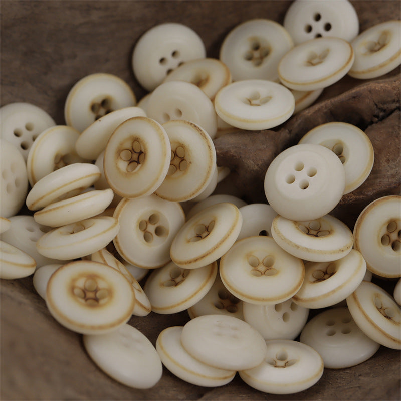 Cute Natural Tagua Nut Corozo Buttons 10 Pack 