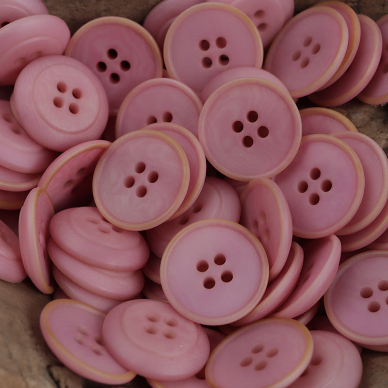Round 4 Hole Soft-Colored Natural Tagut Nut Buttons for Sweaters,10pcs - Lots of Buttons