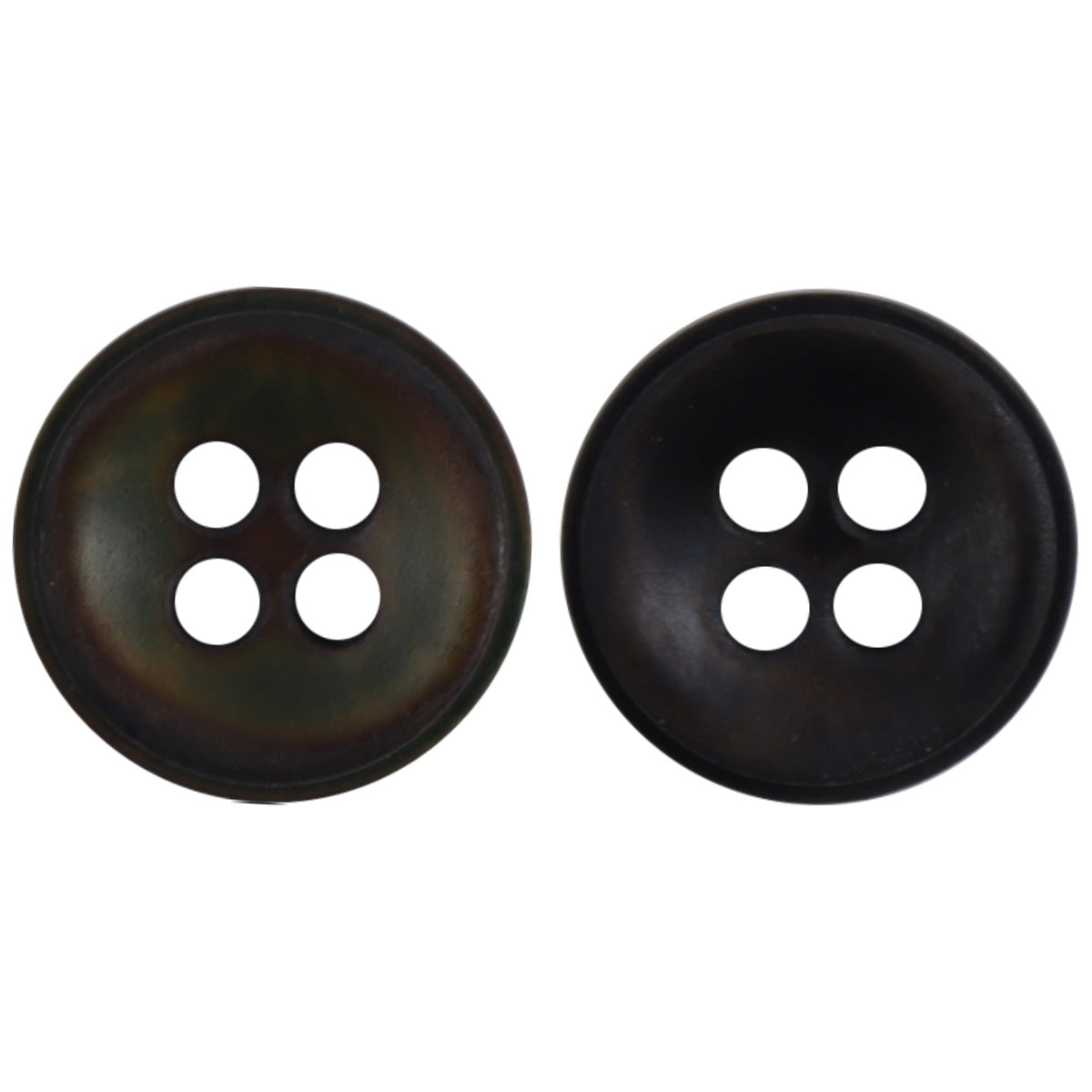 Vintage Burnt Dark Green Fruit Buttons for Shirts and Hoodies 20 Pack - Lots of Buttons