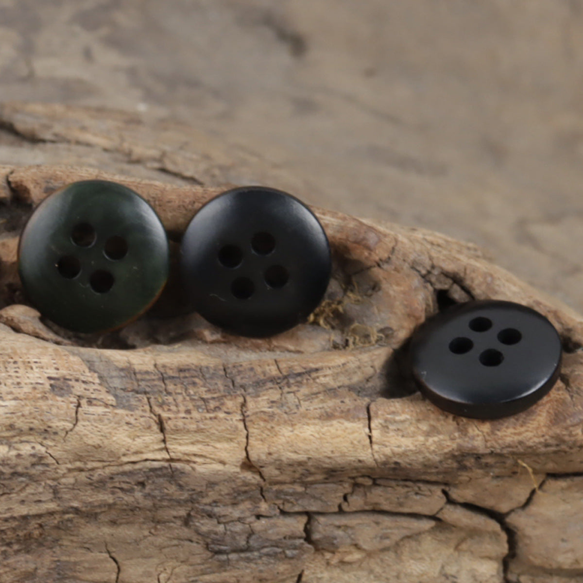 Vintage Burnt Dark Green Fruit Buttons for Shirts and Hoodies 20 Pack - Lots of Buttons