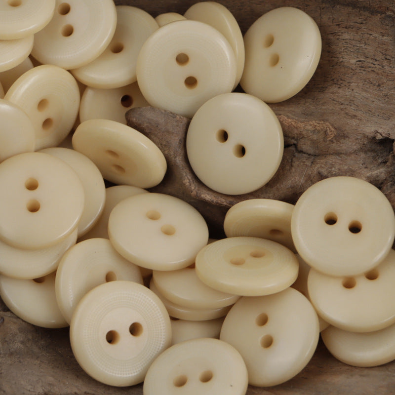 18mm Round 2 Hole Girly Natural Corozo Buttons,10PCS - Lots of Buttons