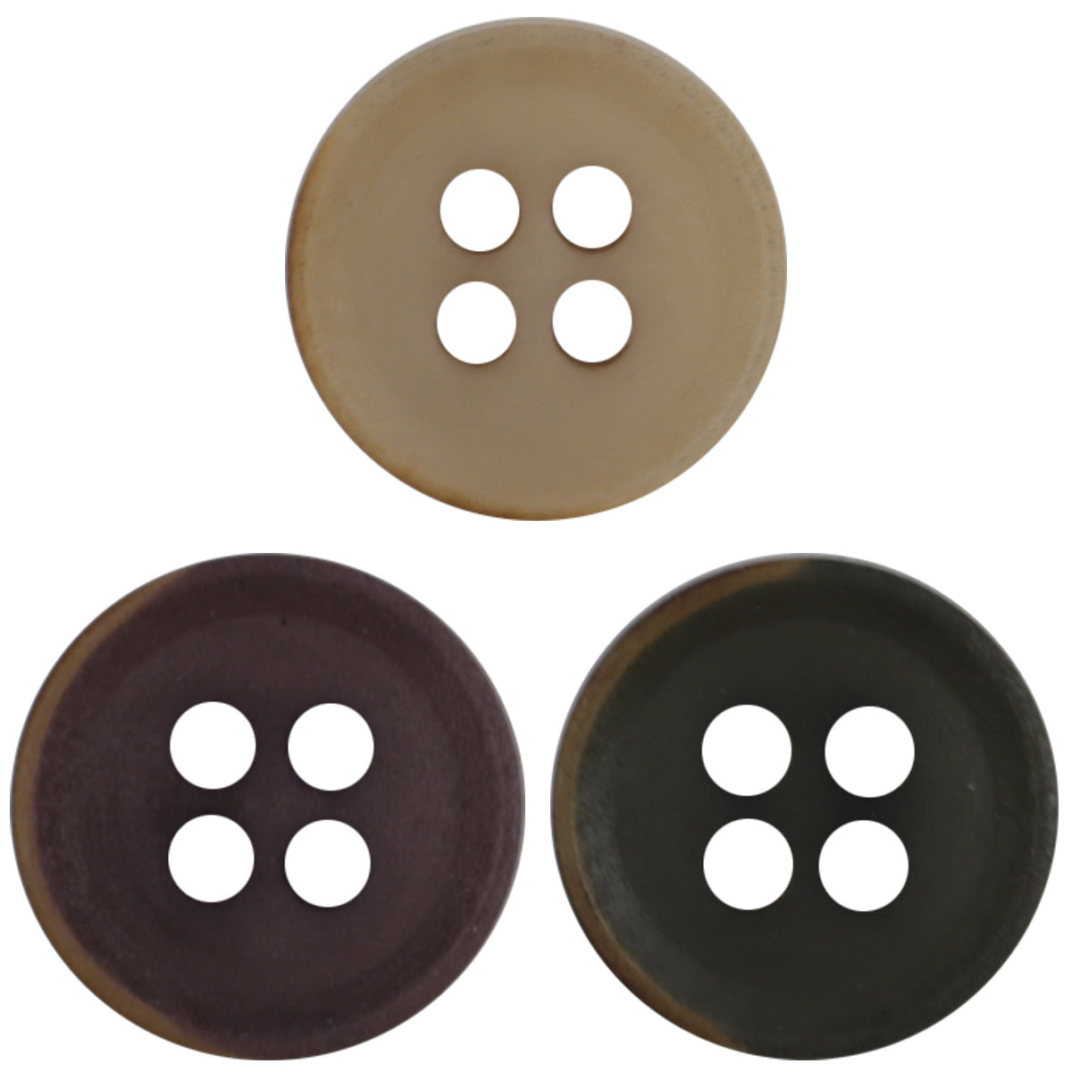 11.5mm Vintage Burnt Edge Tagua Nut Garment Buttons 20pcs - Lots of Buttons