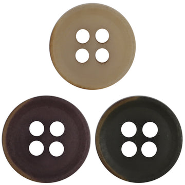 11.5mm Vintage Burnt Edge Tagua Nut Garment Buttons 20pcs - Lots of Buttons