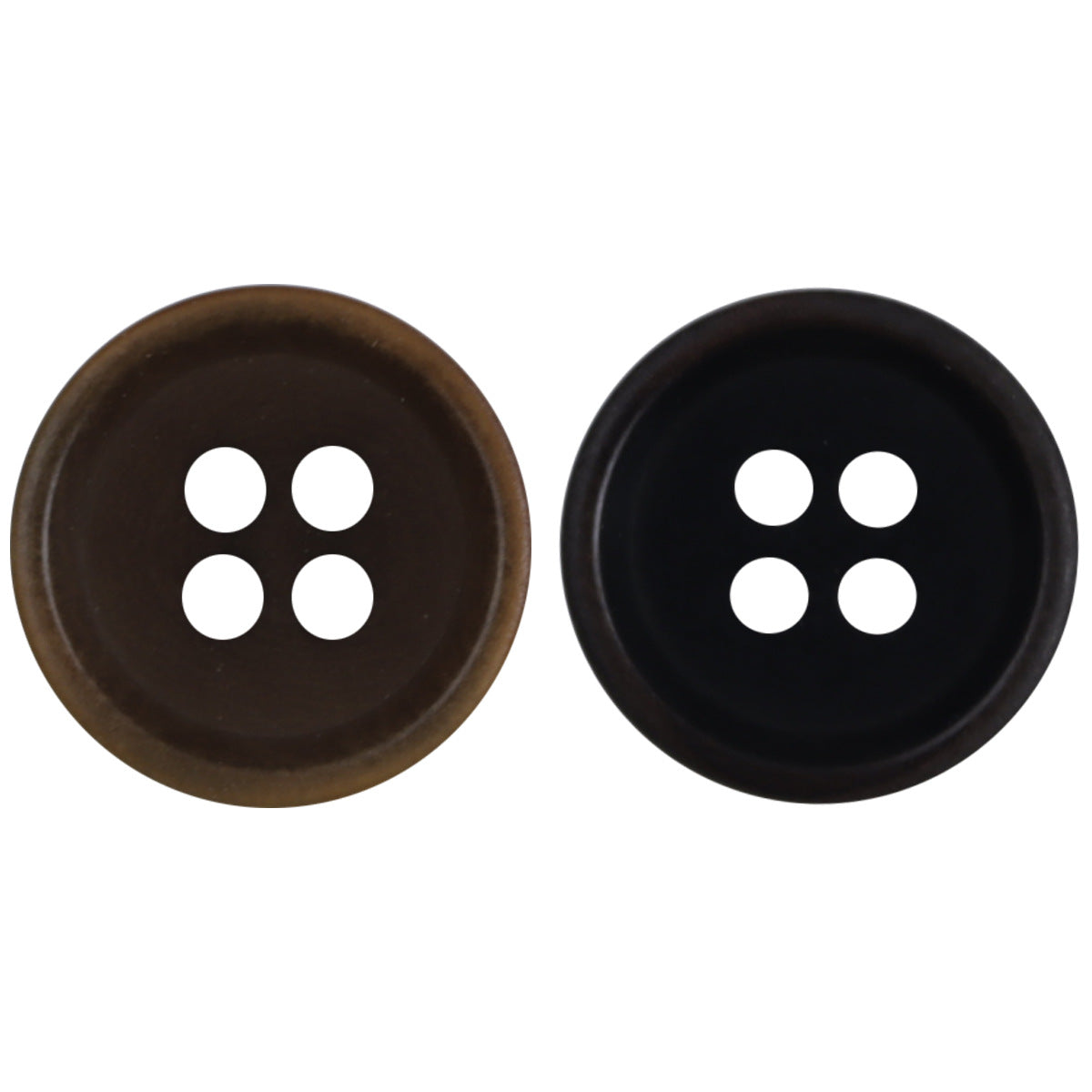 15mm Burnt-Edge Four-Hole Natural Fruit Buttons for Linen Dresses 10PCS - Lots of Buttons