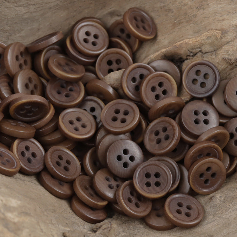 11.5mm Deep Purple Natural Fruit Buttons for Corduroy Shirts 40 Pack - Lots of Buttons