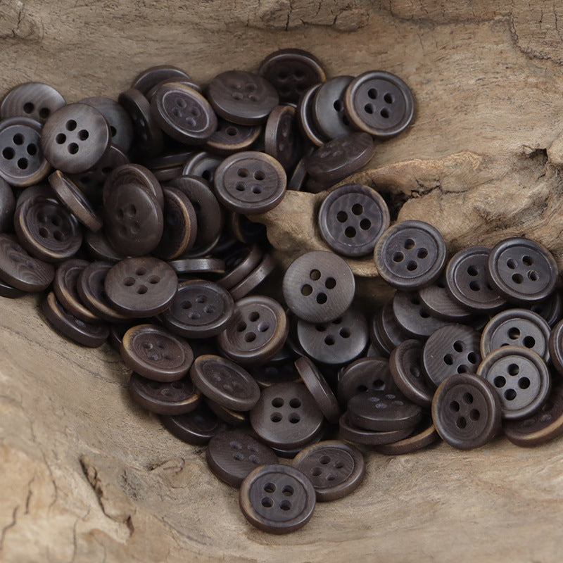 11.5mm Deep Purple Natural Fruit Buttons for Corduroy Shirts 40 Pack - Lots of Buttons
