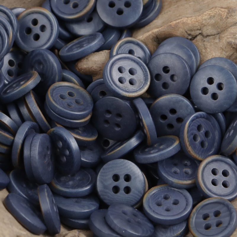 11.5mm Deep Purple Natural Fruit Buttons for Corduroy Shirts 40 Pack - Lots of Buttons