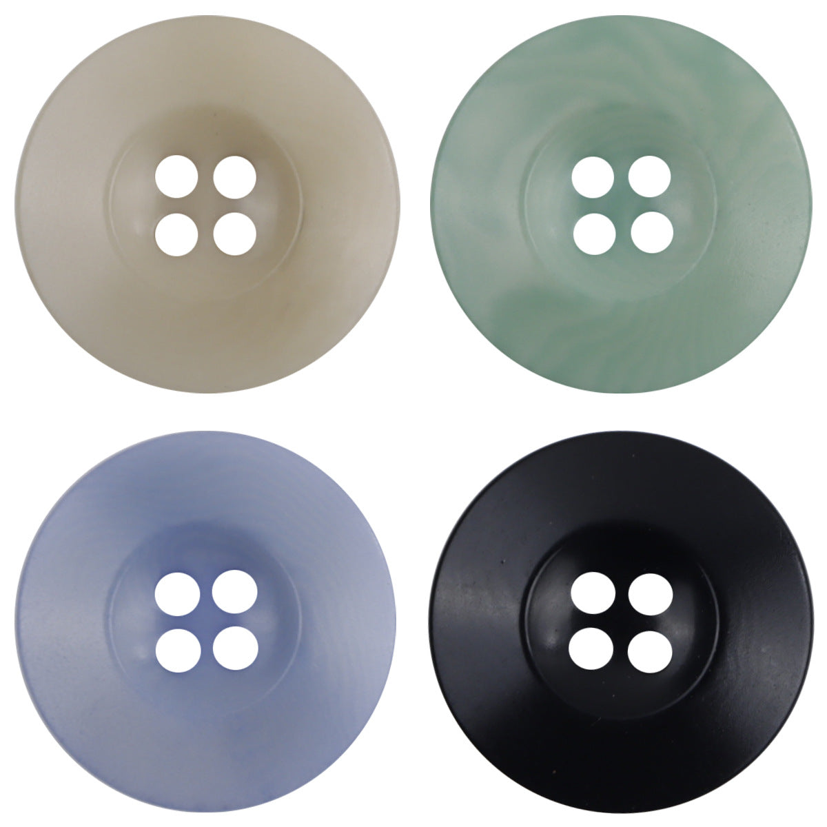 Double-Sided Chinese Style Natural Fruit Buttons 10pcs - Lots of Buttons