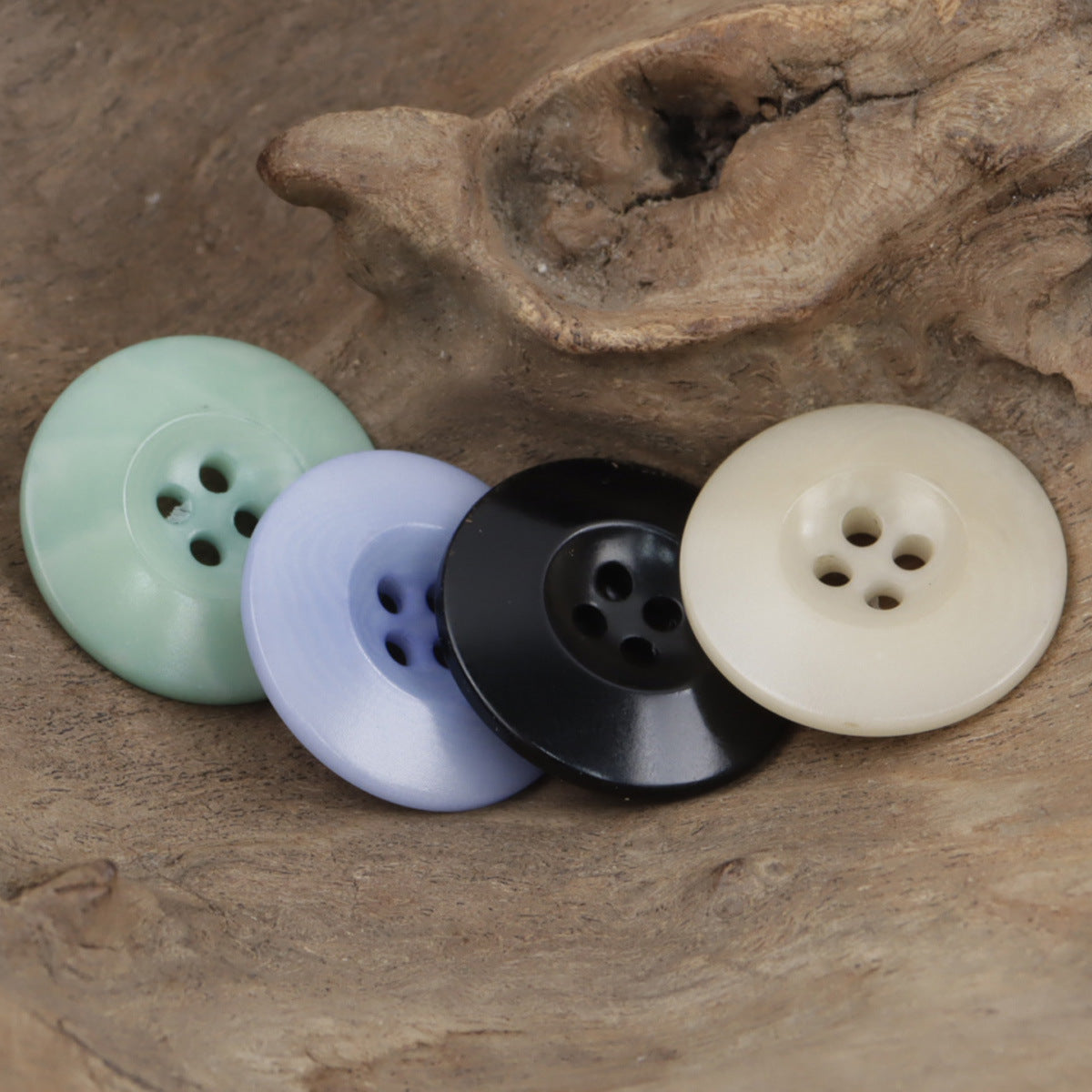 Double-Sided Chinese Style Natural Fruit Buttons 10pcs - Lots of Buttons