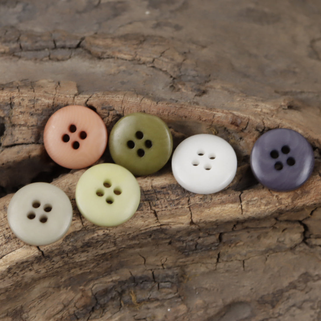 11.5mm Colorful Wakakusa Natural Palm Tagut Nut Buttons 60 Pack - Lots of Buttons