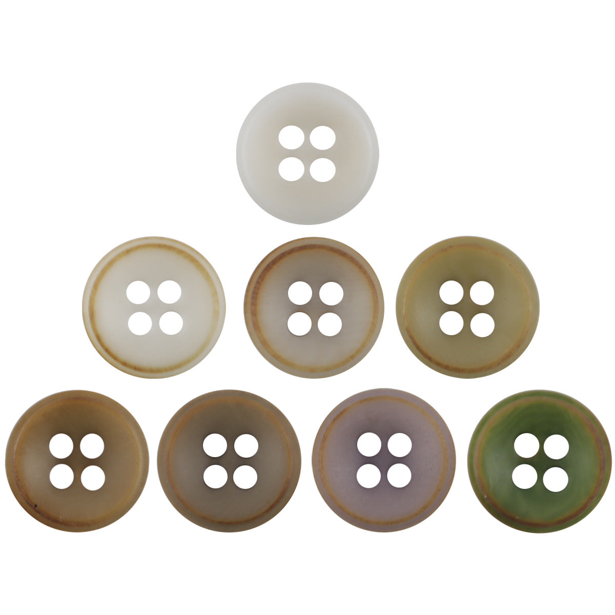 11.5mm Burnt Fruit Buttons for DIY Bracelet Decoration 40 Pack - Lots of Buttons
