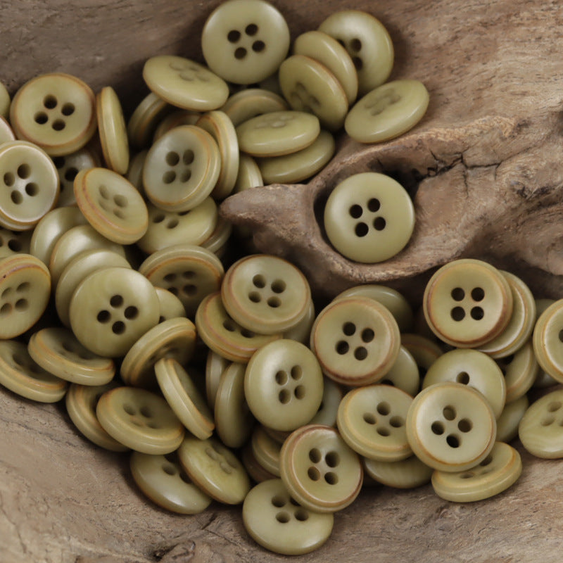 11.5mm Burnt Fruit Buttons for DIY Bracelet Decoration 40 Pack - Lots of Buttons