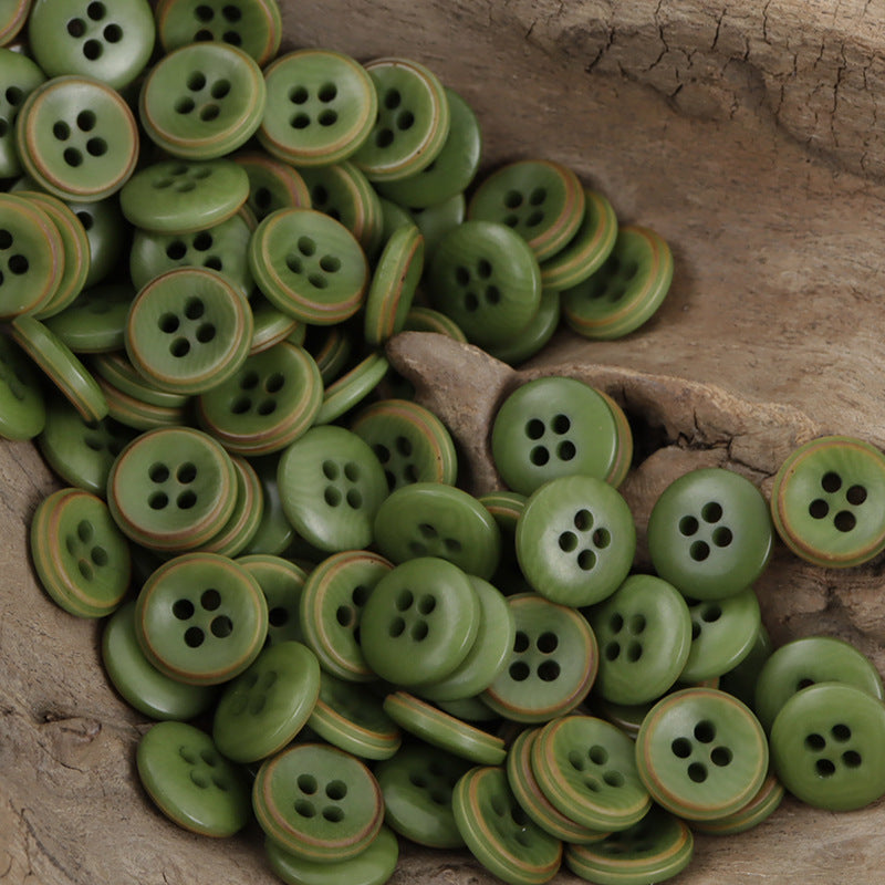 11.5mm Burnt Fruit Buttons for DIY Bracelet Decoration 40 Pack - Lots of Buttons