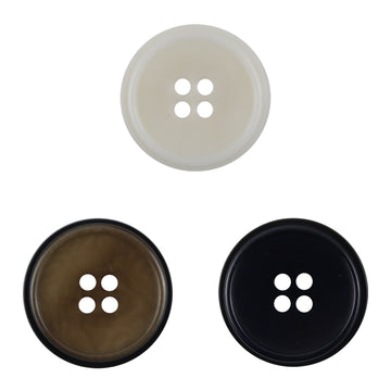 Two-Tone Natural Fruit Buttons for Blue-Black Jackets 10pcs - Lots of Buttons