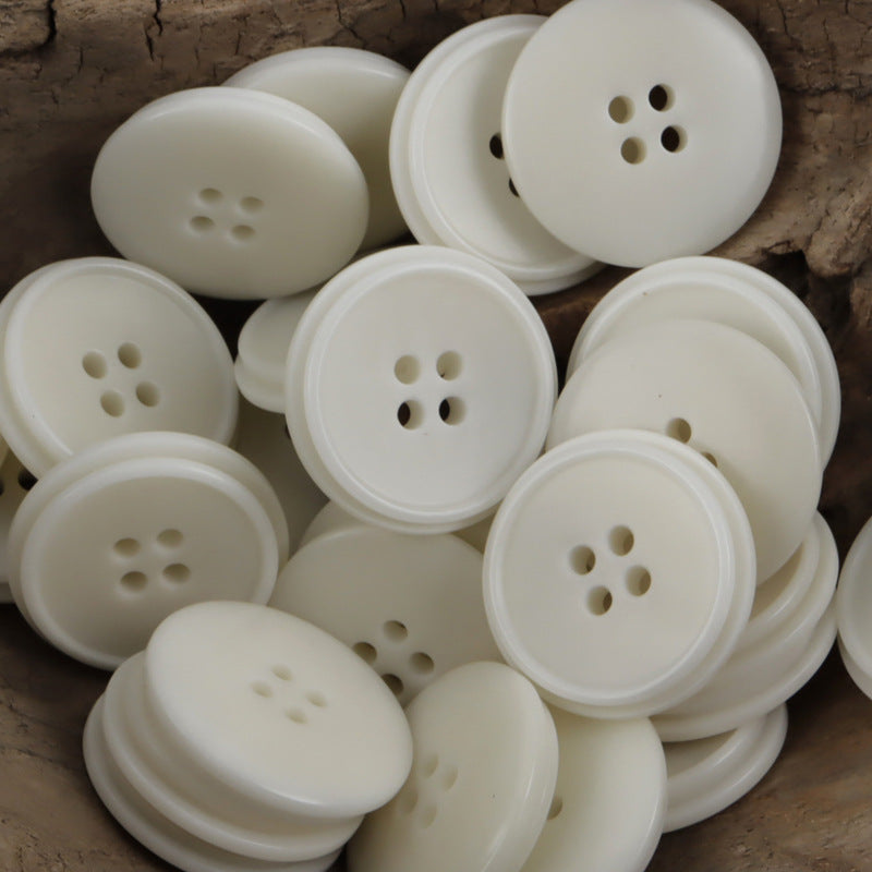 Two-Tone Natural Fruit Buttons for Blue-Black Jackets 10pcs - Lots of Buttons