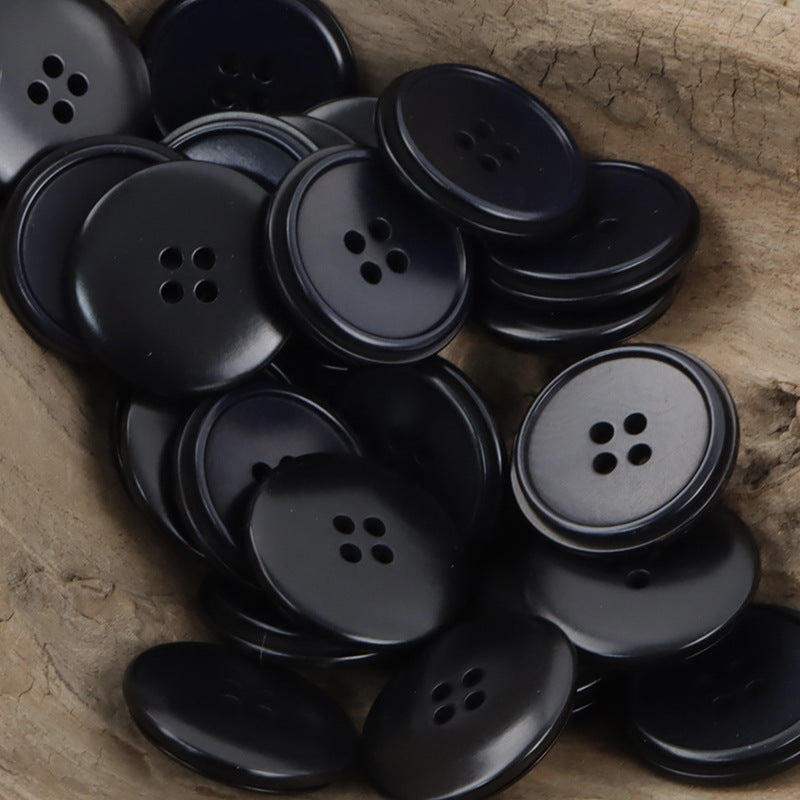 Two-Tone Natural Fruit Buttons for Blue-Black Jackets 10pcs - Lots of Buttons