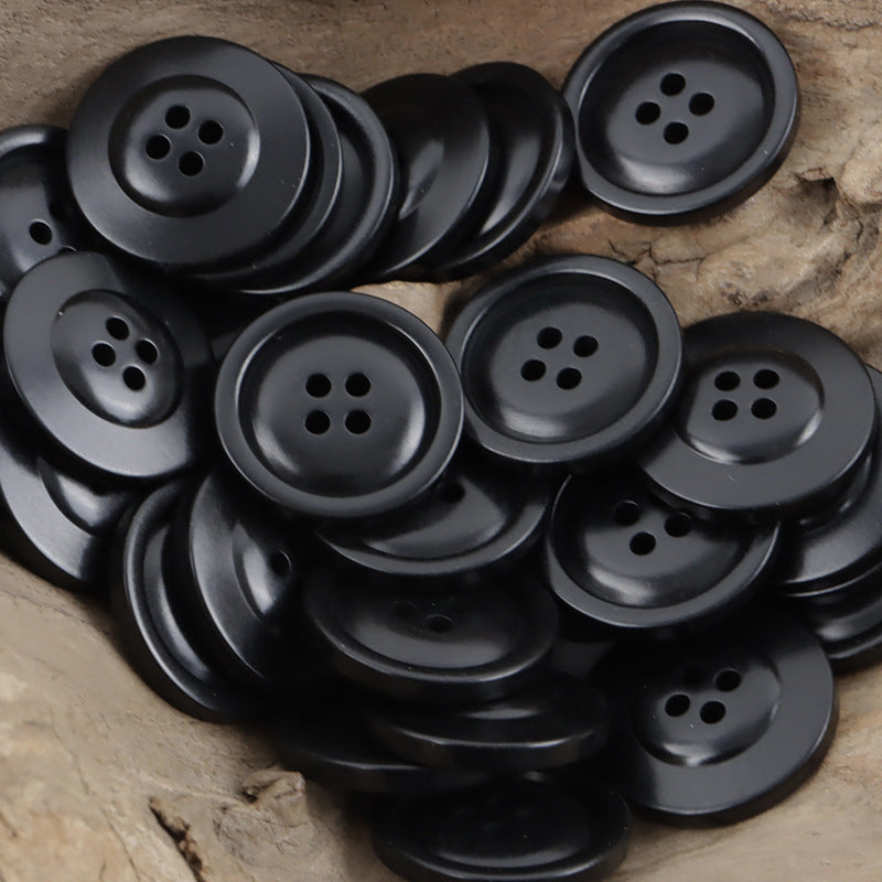White Four-Hole Fruit Tagut Nut Buttons for Hoodies 10pcs - Lots of Buttons
