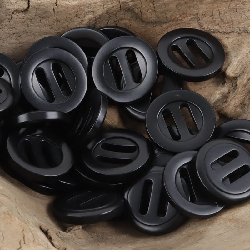 Retro Natural Tagut Nut Long-Eye Adjustable Slider Buckle 10PCS - Lots of Buttons