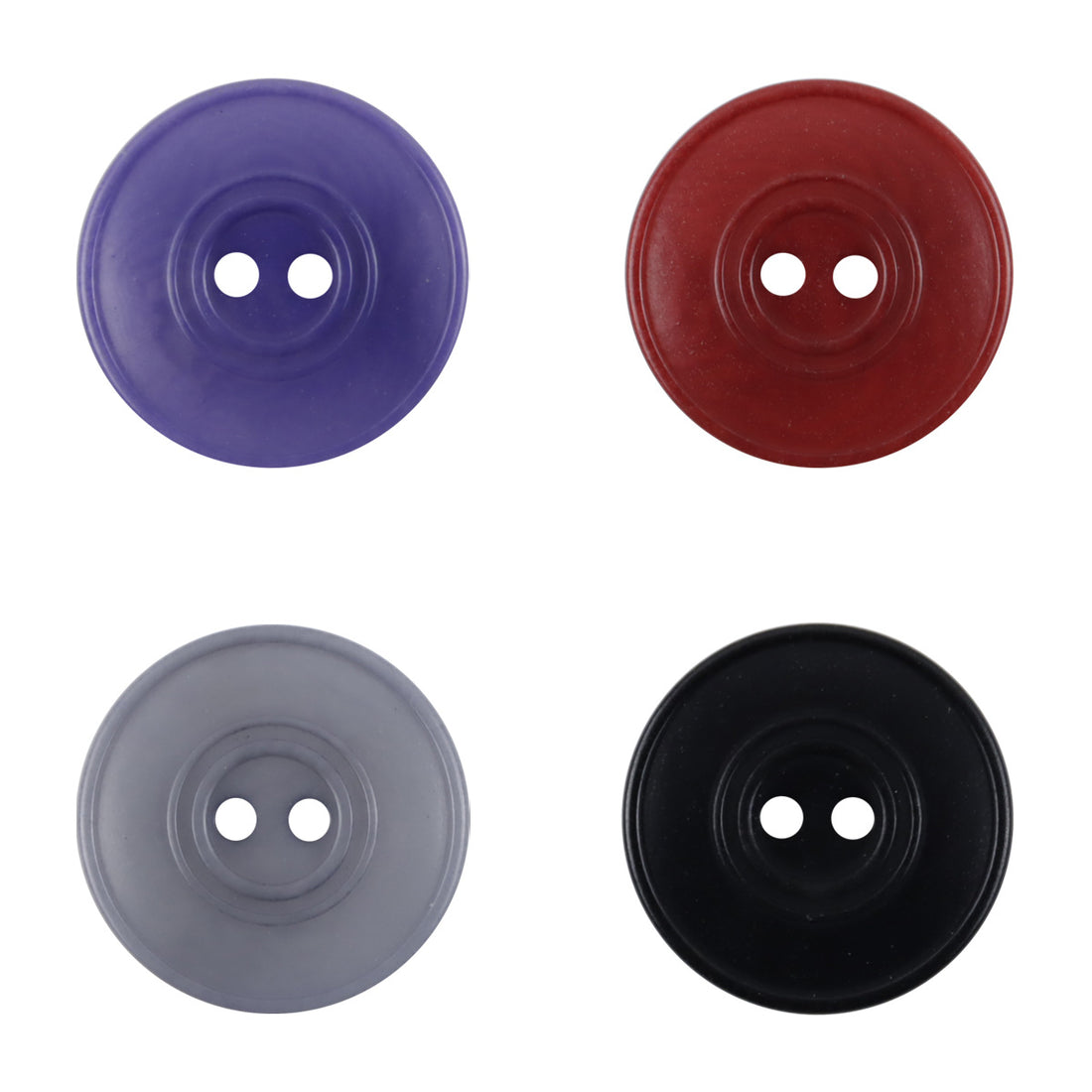 Eco-Friendly Dual-Circles Purple-Grey Tagua Nut Buttons 10pcs - Lots of Buttons