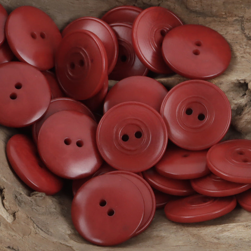 Eco-Friendly Dual-Circles Purple-Grey Tagua Nut Buttons 10pcs - Lots of Buttons