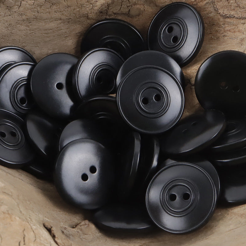 Eco-Friendly Dual-Circles Purple-Grey Tagua Nut Buttons 10pcs - Lots of Buttons