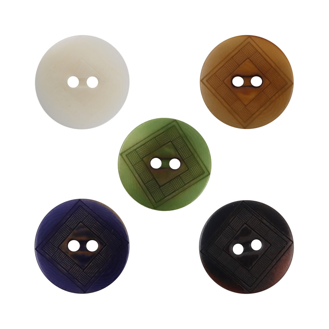 Creative Chessboard UFO Natural Tagua Nut Buttons,10pcs - Lots of Buttons