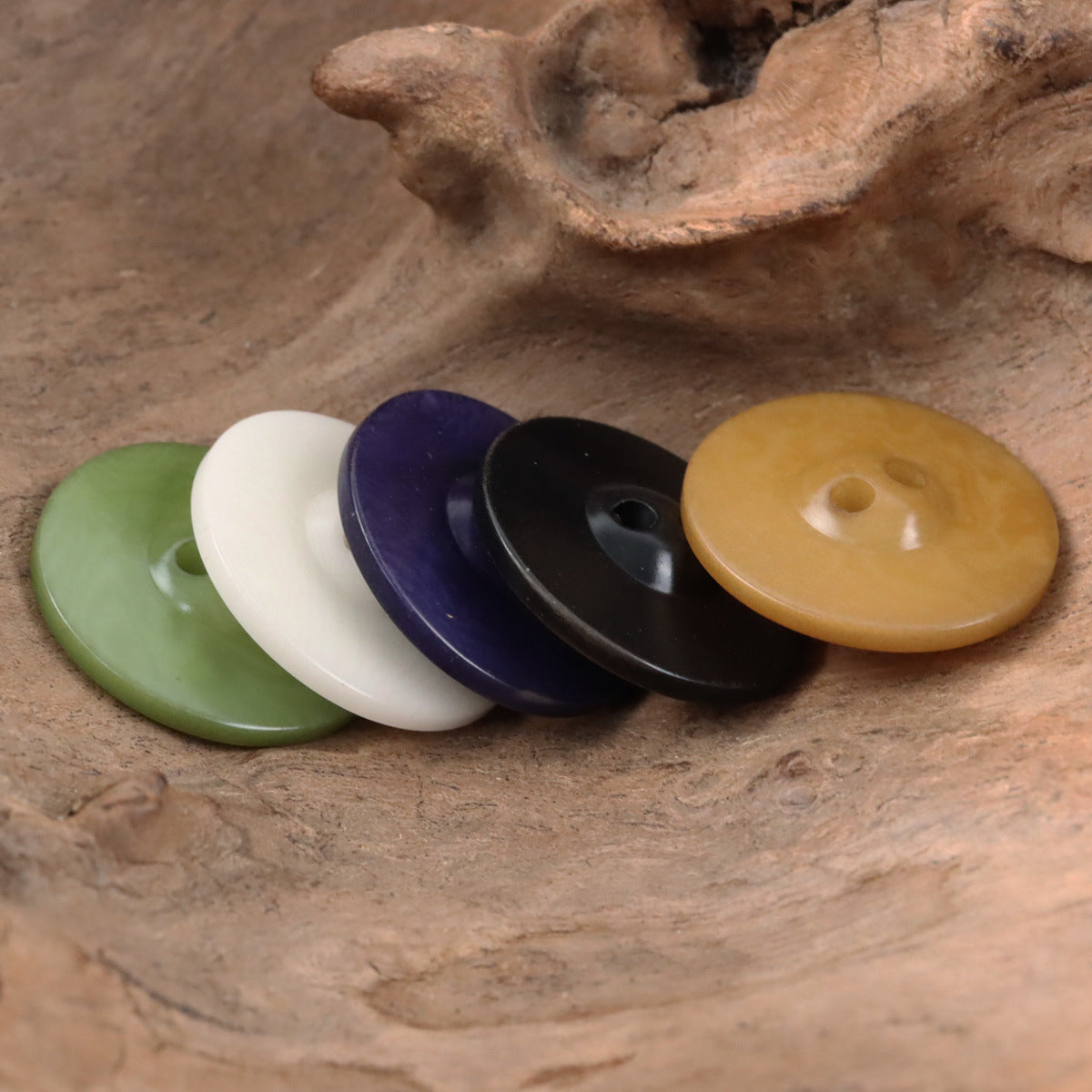 Creative Chessboard UFO Natural Tagua Nut Buttons,10pcs - Lots of Buttons