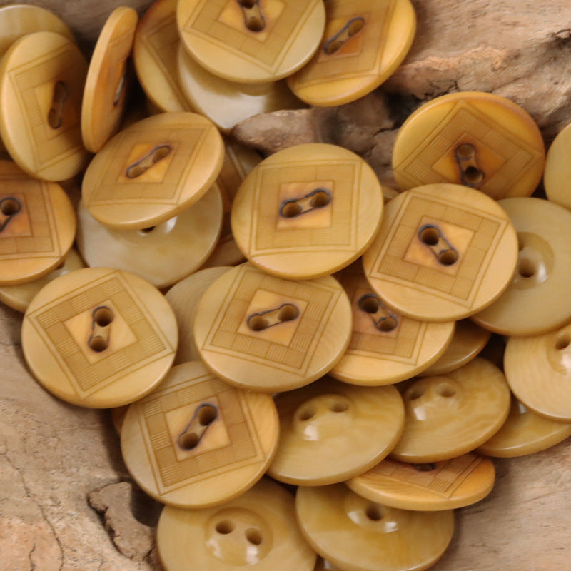 Creative Chessboard UFO Natural Tagua Nut Buttons,10pcs - Lots of Buttons